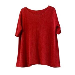 Eileen Fisher Short Sleeve Knitted Top Sz. S